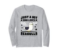 Just A Boy Who Loves Seagulls Funny Seagull Long Sleeve T-Shirt