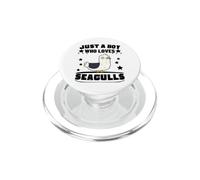 Just A Boy Who Loves Seagulls Funny Seagull PopSockets PopGrip for MagSafe