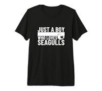 Just A Boy Who Loves Seagulls Funny Seagull Premium T-Shirt
