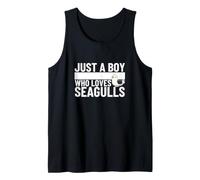 Just A Boy Who Loves Seagulls Funny Seagull Tank Top