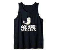 Just A Boy Who Loves Seagulls Funny Seagull Tank Top