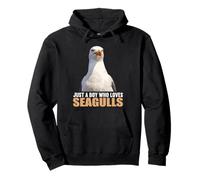 Just a Boy who loves Seagulls. Seagulls Seagull Pullover Hoodie