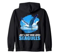 Just a Boy who loves Seagulls. Seagulls Seagull Zip Hoodie