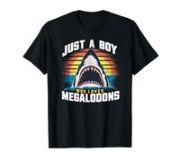 Just a Boy Who Loves Sharks Megalodons T-Shirt