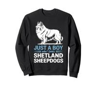 Just A Boy Who Loves Shetland Sheepdogs Sweatshirt