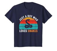 Just a Boy Who Loves Snakes T-Shirt, Youth, Navy Blue, 2T
