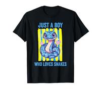 Just A Boy Who Loves Snakes Valentines Day Hearts Kawaii T-Shirt
