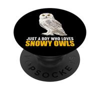 Just a Boy who loves Snowy Owls. Snowy Owls Snowy Owl PopSockets Adhesive PopGrip