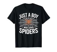 Just a Boy Who Loves Spiders Kids for Boys T-Shirt