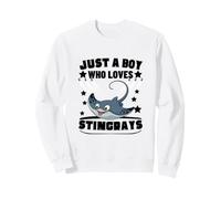 Just A Boy Who Loves Stingrays Funny Stingray Sweatshirt