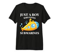 Just a Boy who Loves Submarines Submersible Submariner Premium T-Shirt