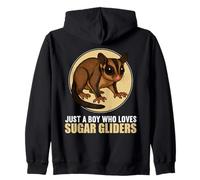 Just a Boy who loves Sugar Gliders Sugar Glider Zip Hoodie