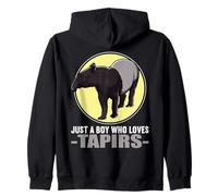 Just a Boy who loves Tapirs Tapir Zip Hoodie