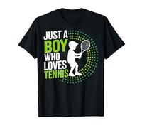 Just A Boy Who Loves Tennis Passion Competitive Youth T-Shirt