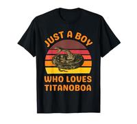 Just a Boy Who Loves Titanoboa Extinct Large Snake T-Shirt