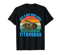 Just a Boy Who Loves Titanoboa Extinct Large Snake Vintage T-Shirt