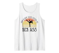 Just A Boy Who Loves to Kick Ass Tank Top