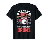 Just A Boy Who Loves to Play Drums Marching Band T-Shirt