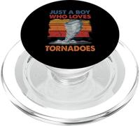 Just a Boy Who Loves Tornado Weather Storm Tornado Chaser PopSockets PopGrip for MagSafe