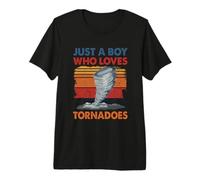 Just a Boy Who Loves Tornado Weather Storm Tornado Chaser Premium T-Shirt