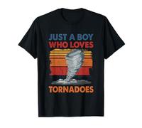 Just a Boy Who Loves Tornado Weather Storm Tornado Chaser T-Shirt