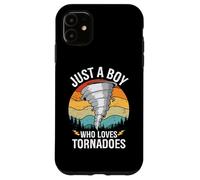 Just A Boy Who Loves Tornadoes Boys Kids Hurricane Storm Case for iPhone 11