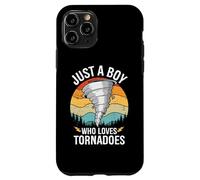 Just A Boy Who Loves Tornadoes Boys Kids Hurricane Storm Case for iPhone 11 Pro