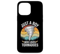 Just A Boy Who Loves Tornadoes Boys Kids Hurricane Storm Case for iPhone 13 Pro Max
