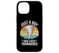 Just A Boy Who Loves Tornadoes Boys Kids Hurricane Storm Case for iPhone 14