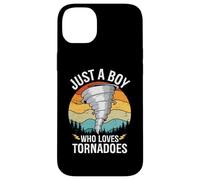 Just A Boy Who Loves Tornadoes Boys Kids Hurricane Storm Case for iPhone 14 Plus