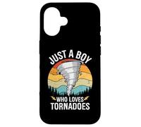 Just A Boy Who Loves Tornadoes Boys Kids Hurricane Storm Case for iPhone 16