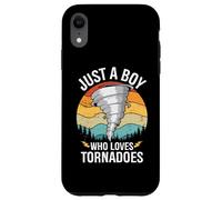 Just A Boy Who Loves Tornadoes Boys Kids Hurricane Storm Case for iPhone XR