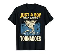Just A Boy Who Loves Tornadoes Storm Weather Value Graphic T-Shirt