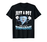 Just A Boy Who Loves Tornadoes Tornado Meteorologist Kids T-Shirt