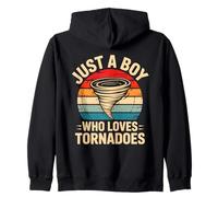 Just A Boy Who Loves Tornadoes Zip Hoodie
