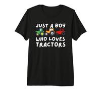 Just A Boy Who Loves Tractors - Farmer & Farming Premium T-Shirt