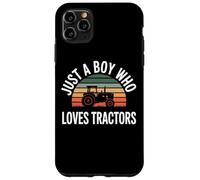 Just A Boy Who Loves Tractors Farmer Kid Tractor Life Case for iPhone 11 Pro Max