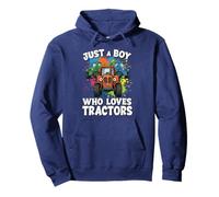 Just a Boy Who Loves Tractors Pullover Hoodie