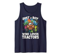 Just a Boy Who Loves Tractors Tank Top