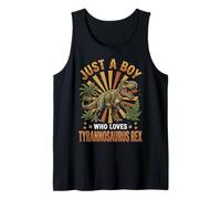 Just A Boy Who Loves Tyrannosaurus Rex Tank Top