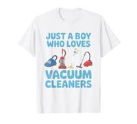 Just A Boy Who Loves Vacuum Cleaner Household Value Graphic T-Shirt, Men, White, L