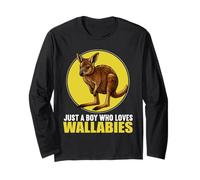 Just a Boy who Loves Wallabies Wallaby Long Sleeve T-Shirt
