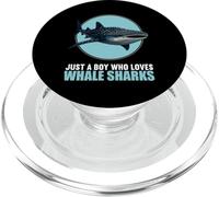 Just a Boy who loves whale sharks whale shark PopSockets PopGrip for MagSafe