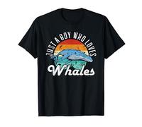 Just A Boy Who Loves Whales Whale Watching T-Shirt