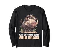 Just a Boy who Loves Wild Boars. Wild Boars Wild Boar Long Sleeve T-Shirt