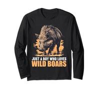 Just a Boy who Loves Wild Boars. Wild Boars Wild Boar Long Sleeve T-Shirt