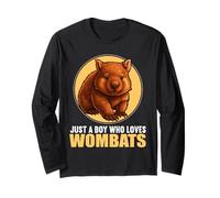 Just a Boy who Loves Wombats Wombat Long Sleeve T-Shirt