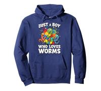 Just A Boy Who Loves Worms Pullover Hoodie
