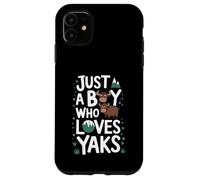 Just A Boy who loves YAKS T-Shirt Funny YAK Case for iPhone 11