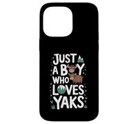 Just A Boy who loves YAKS T-Shirt Funny YAK Case for iPhone 14 Pro Max